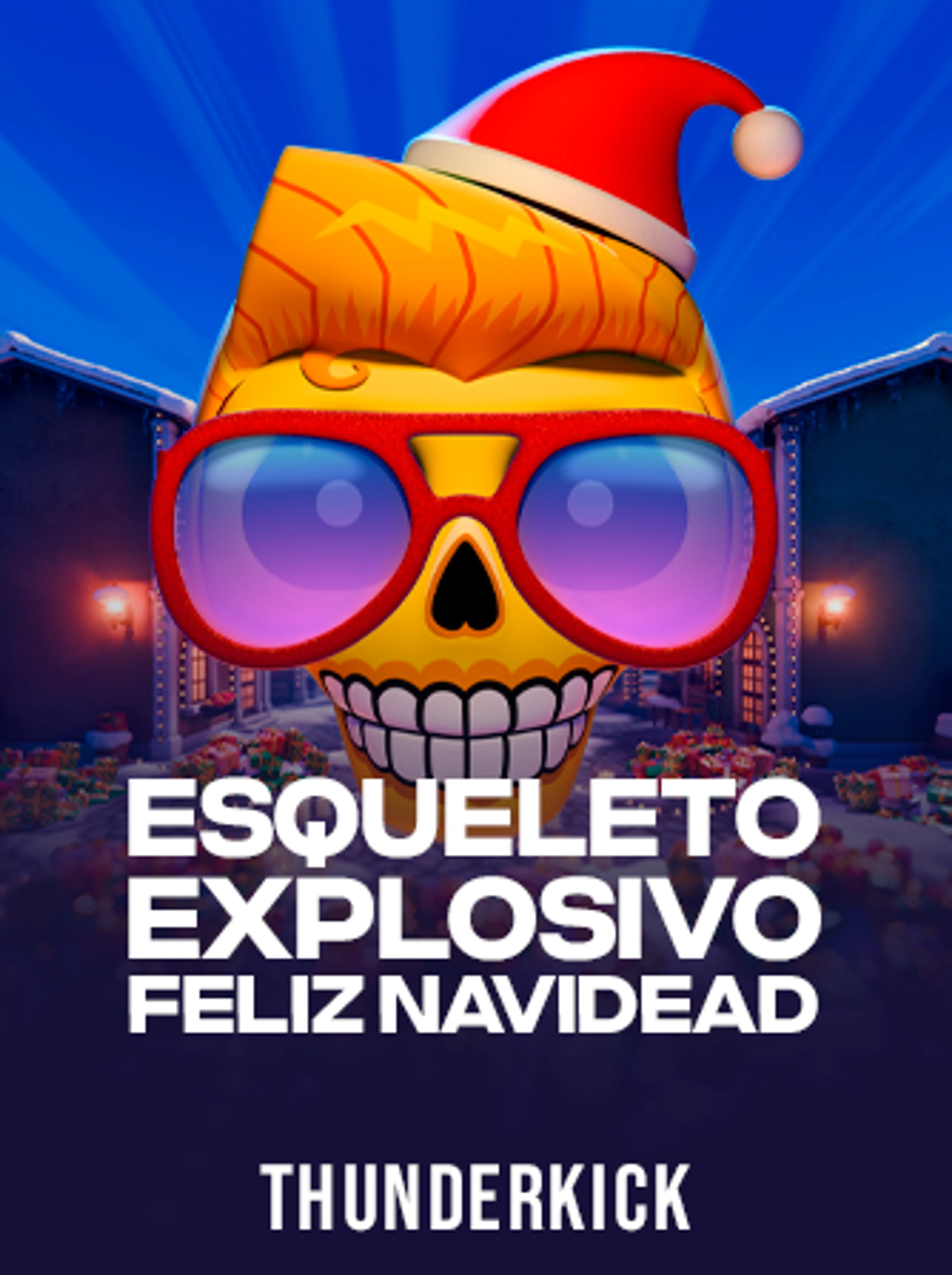 Esqueleto Explosivo Feliz Navidead