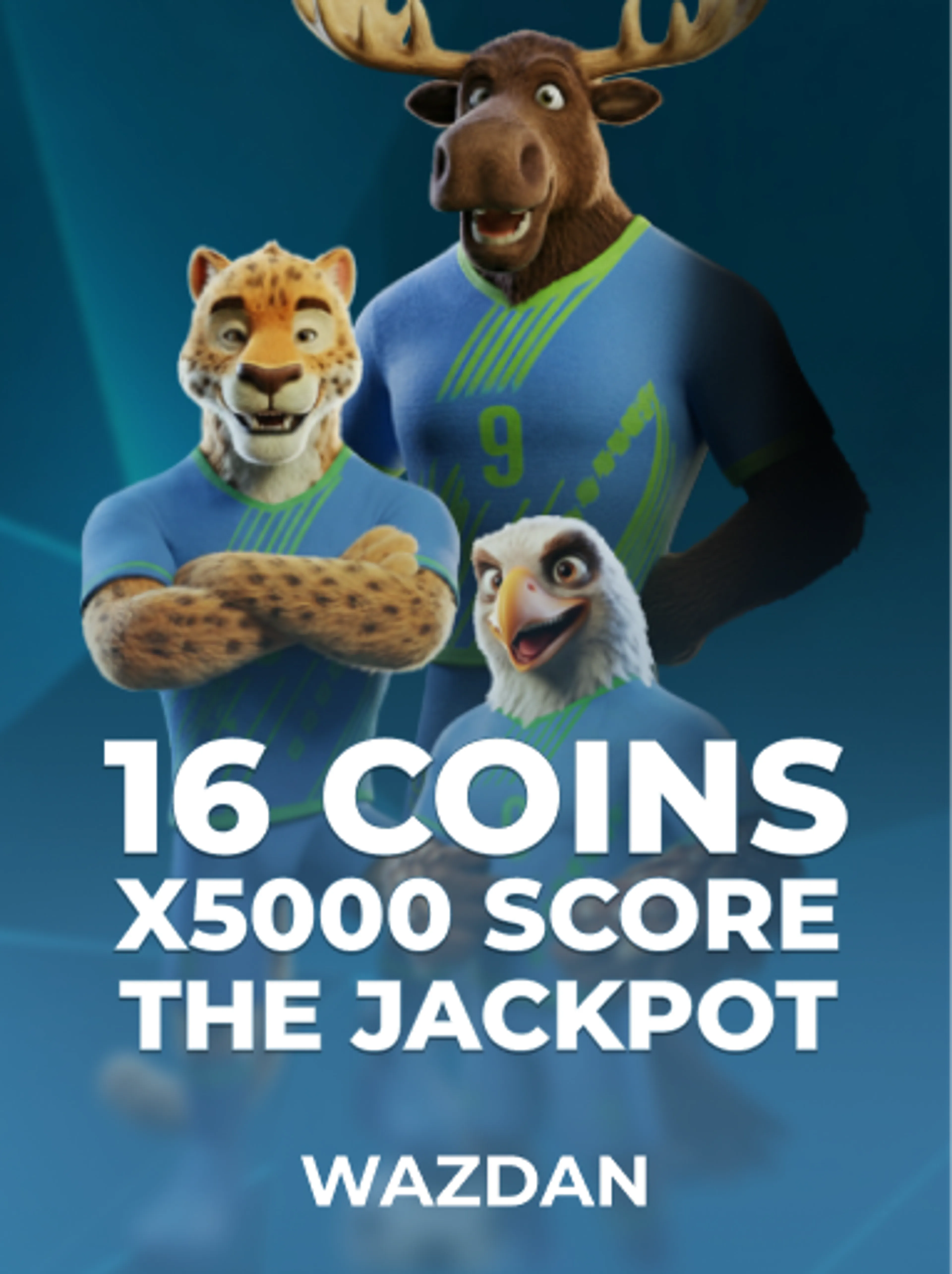 16 Coins x5000 Score the Jackpot